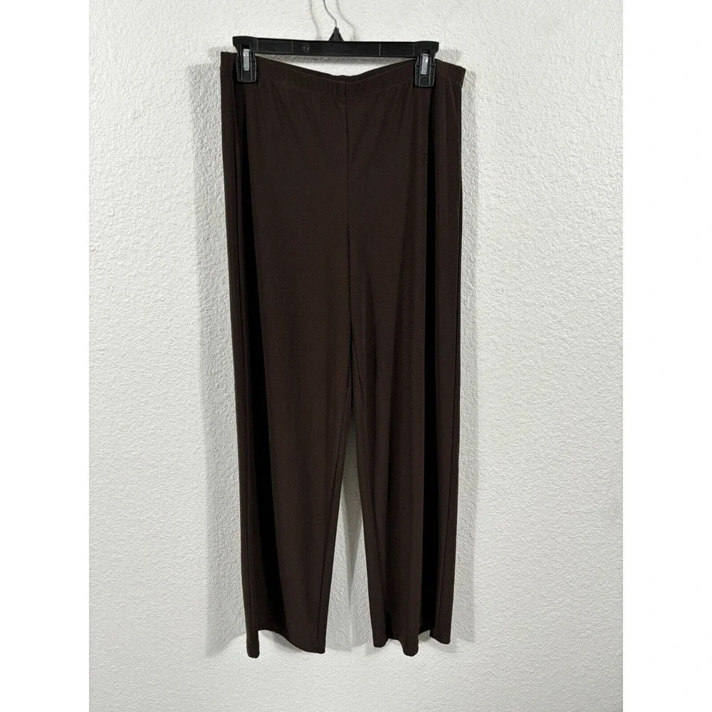 Joseph Ribkoff Pants Women’s Size‎ 12 Stretch Ponte Knit Solid Brown
